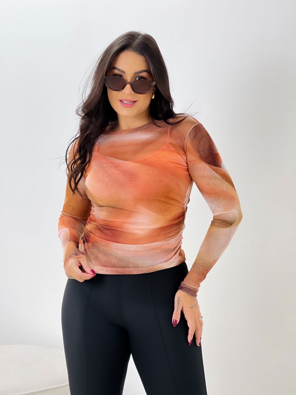 Blusa Tule Elis Terral