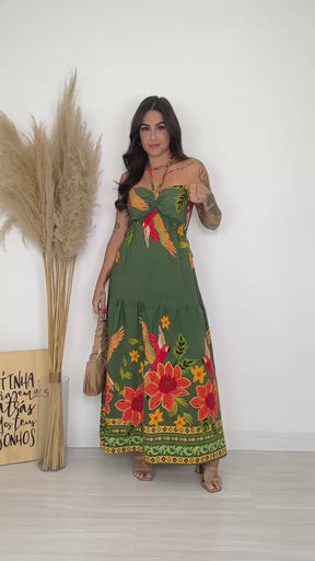 Vestido Longo Jessica Encanto Tropical